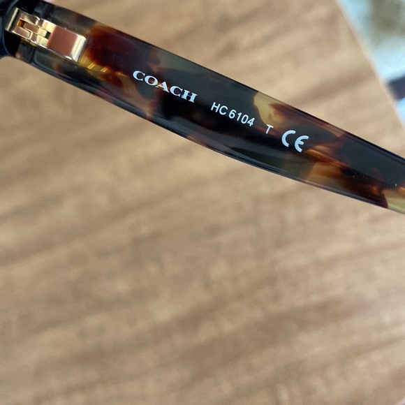 Coach eyeglass frames with bifocal lenses can be removed black tortoise design - Picture 6 of 9